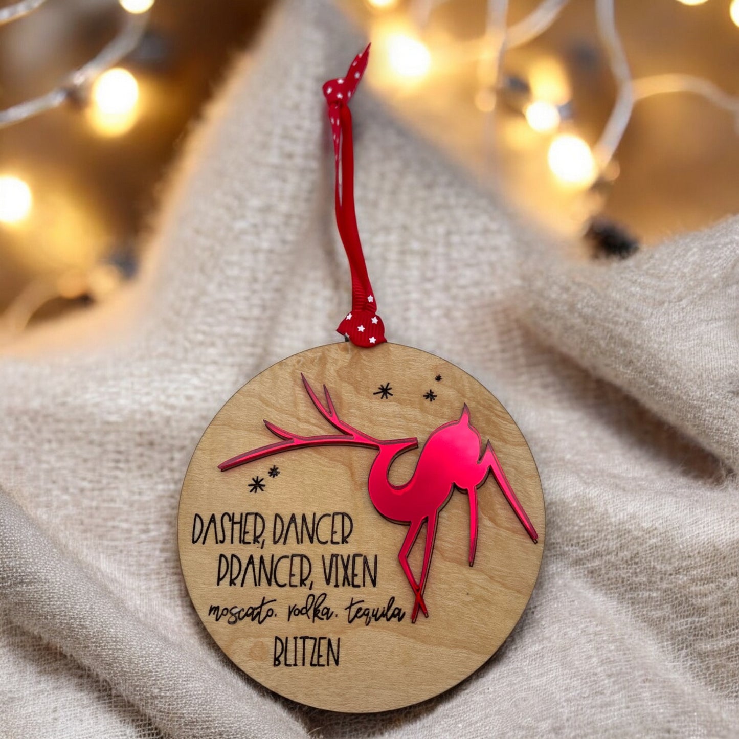 Blitzen Reindeer Ornament