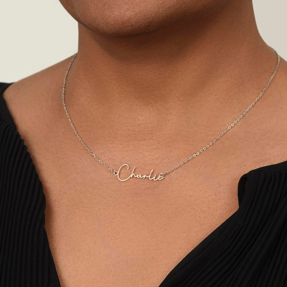 Uniquely Yours Name Necklace
