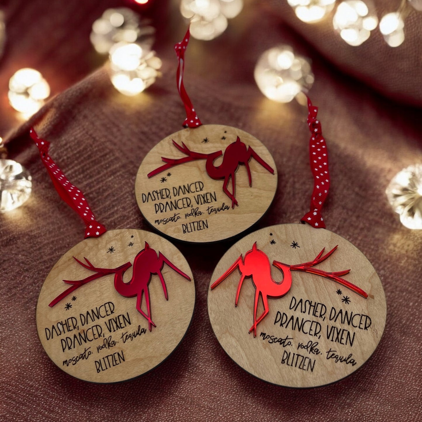 Blitzen Reindeer Ornament