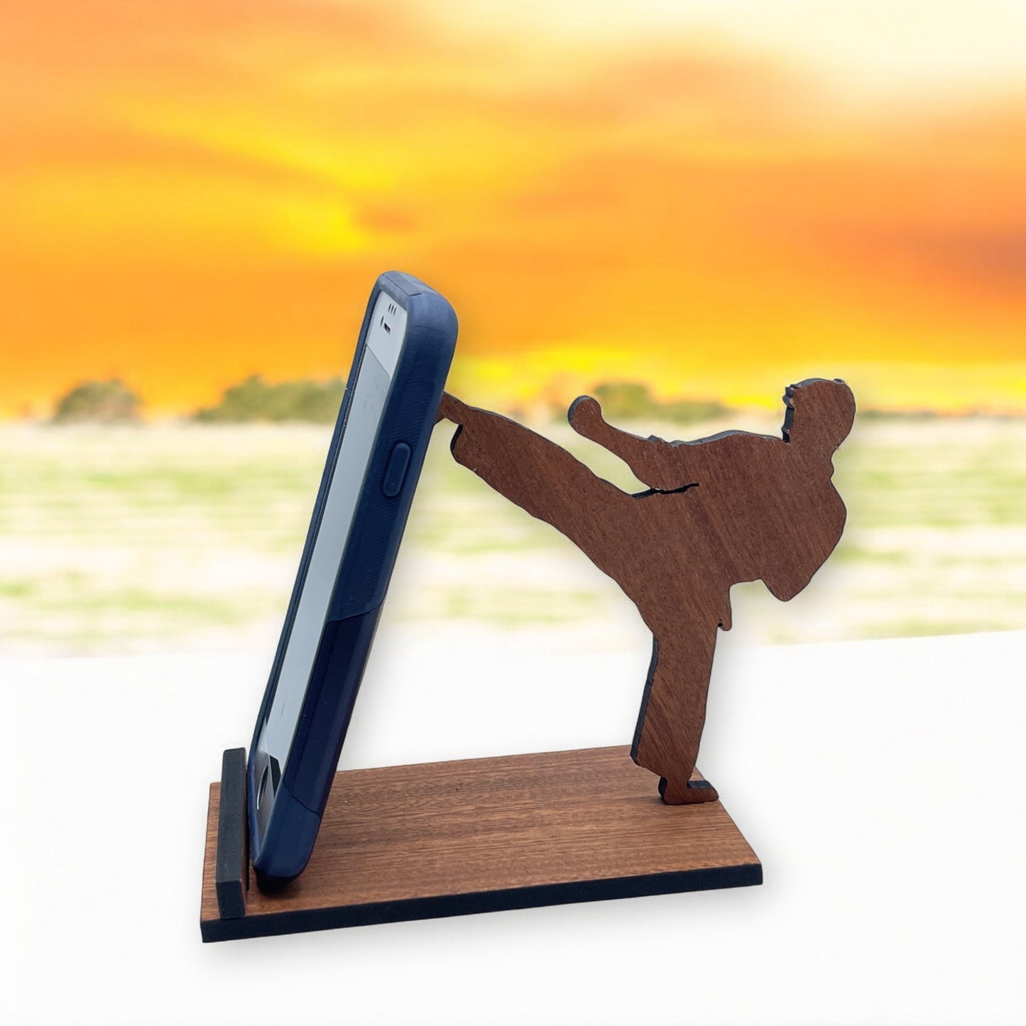 Karate - Wood Phone Stand