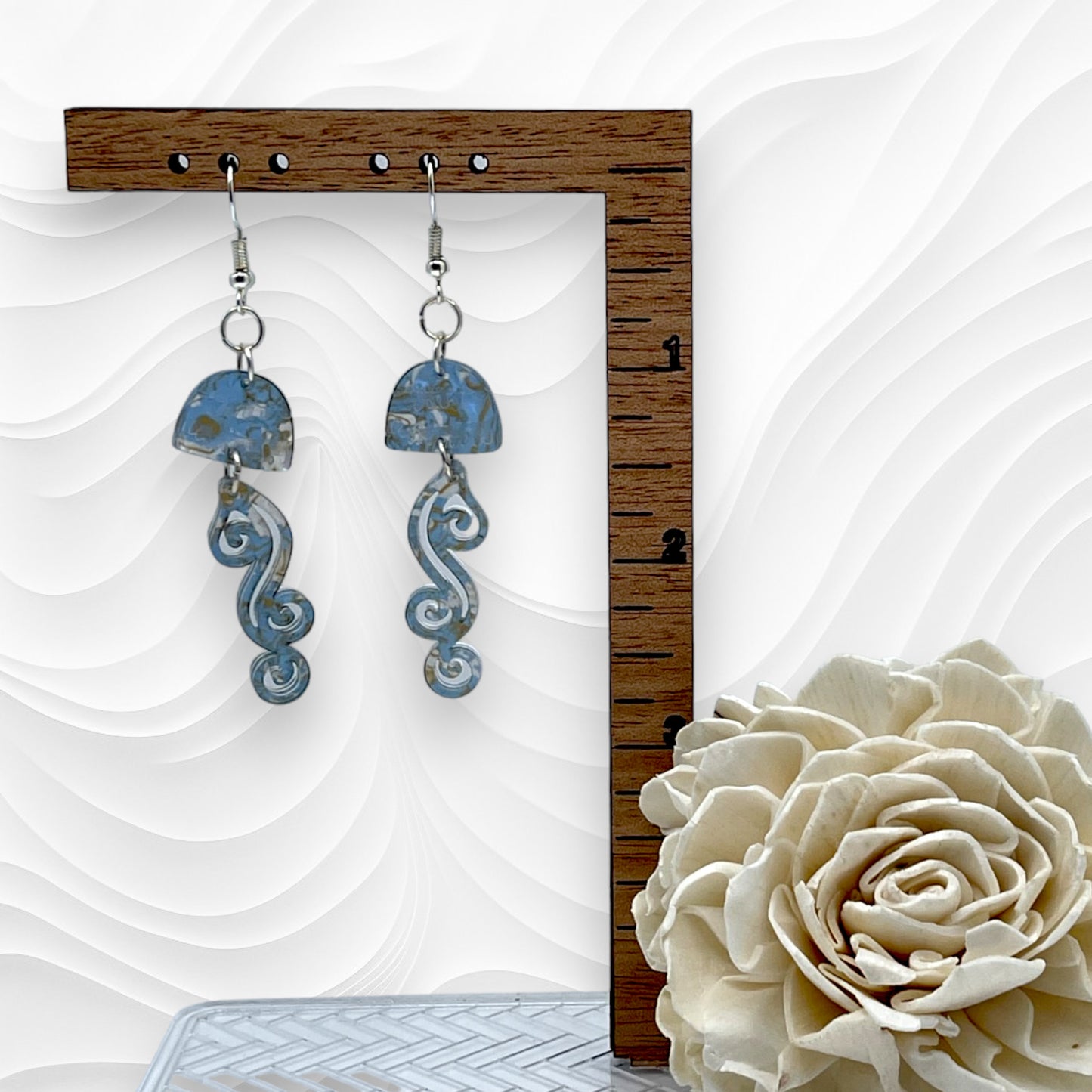 Swirl Jellyfish Earrings