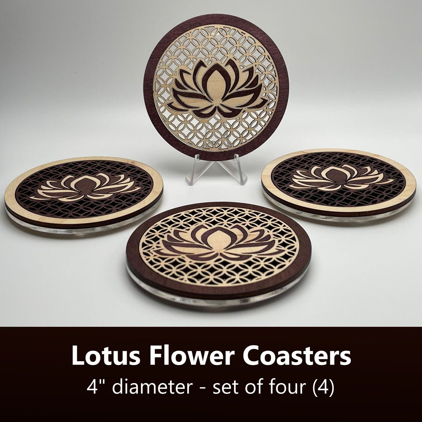Lotus Flower Coaster Set