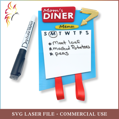 SVG Refrigerator Magnet Whiteboard, The Daily Dish Menu