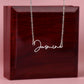 Uniquely Yours Name Necklace