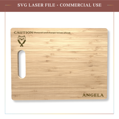 SVG Funny Cutting Board Engraves, Laser Cut