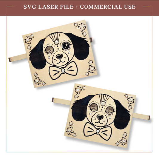 SVG Dog Feeding Tracker Sign – Daily AM/PM Pet Care Reminder
