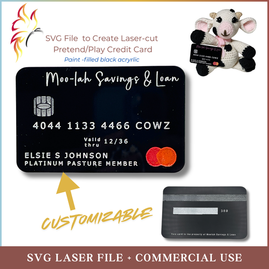 SVG  Moolah Play/Pretend Credit Card