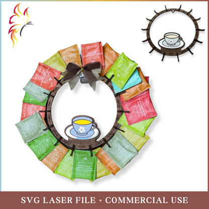 SVG Tea Wreath