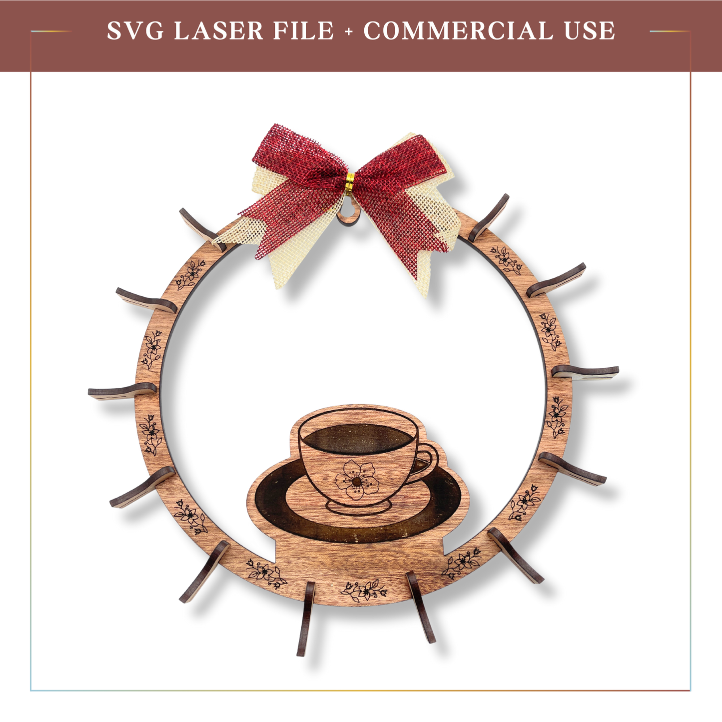 SVG Tea Wreath