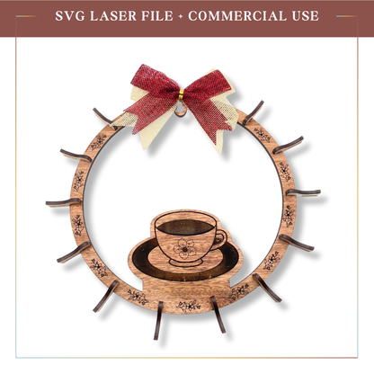 SVG Tea Wreath