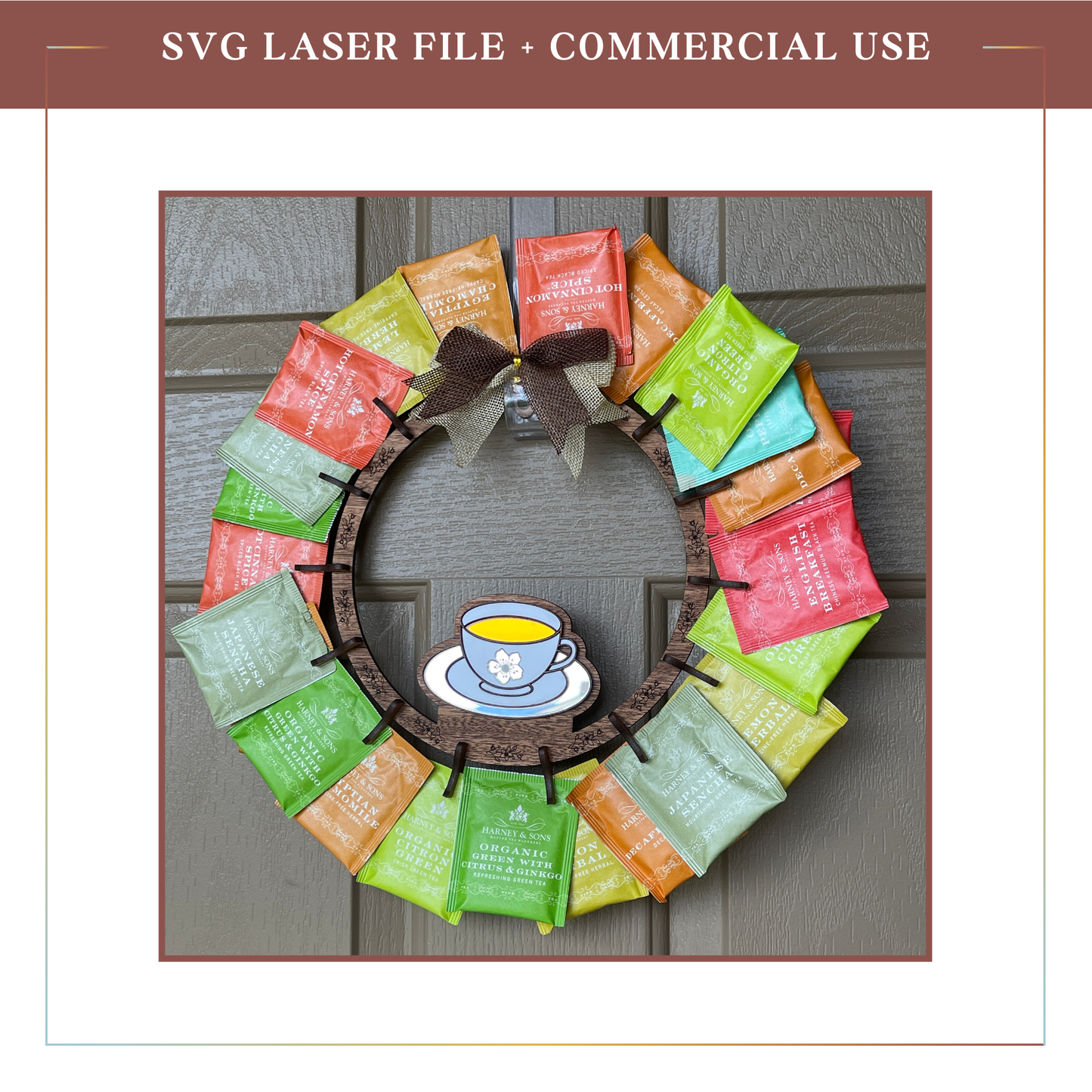 SVG Tea Wreath