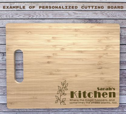"Our Kitchen" Bamboo Cutting Board