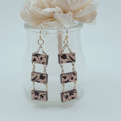 SVG Nature's Ladder Dangle Earrings