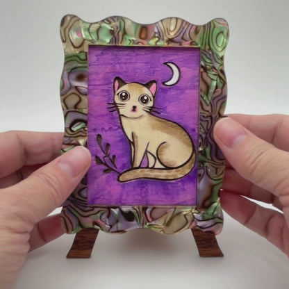 SVG Feline Decree Sliding Frame with easel